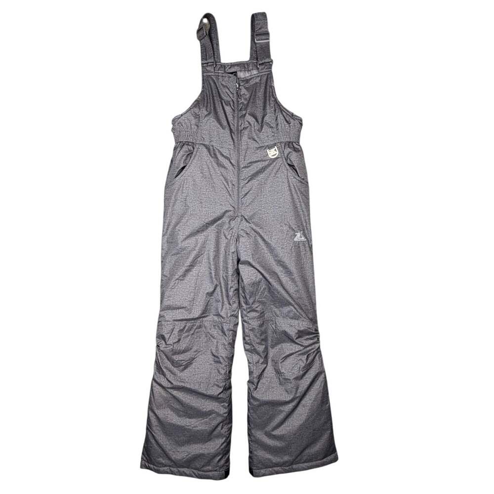 ZeroXposur Youth Snow Bib Pants Size XL 14/16 Gray Heather Insulated